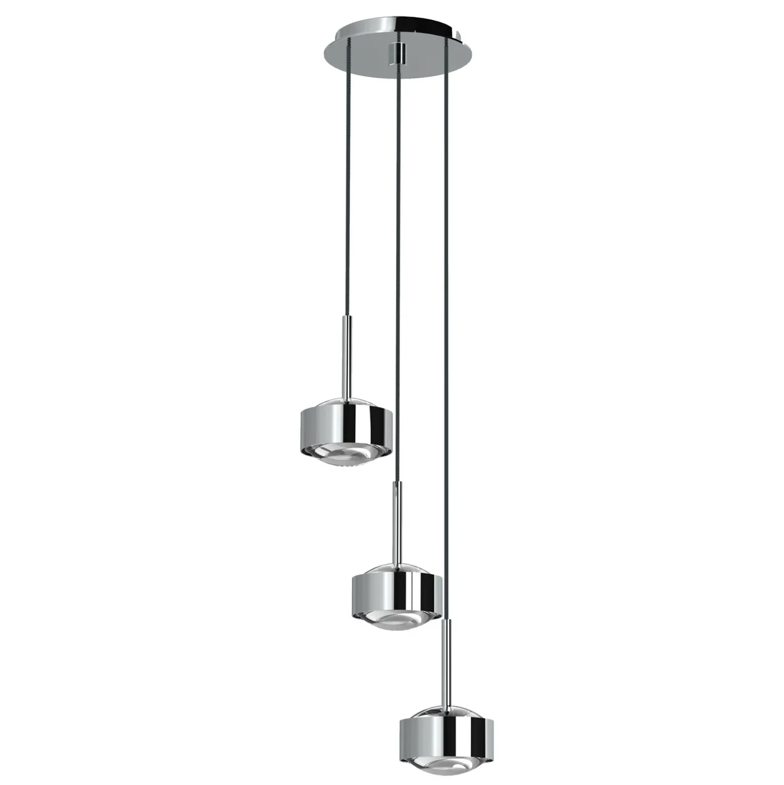 Puk Maxx Drop Trio riipusvalaisin, kromi, 3-valo G9