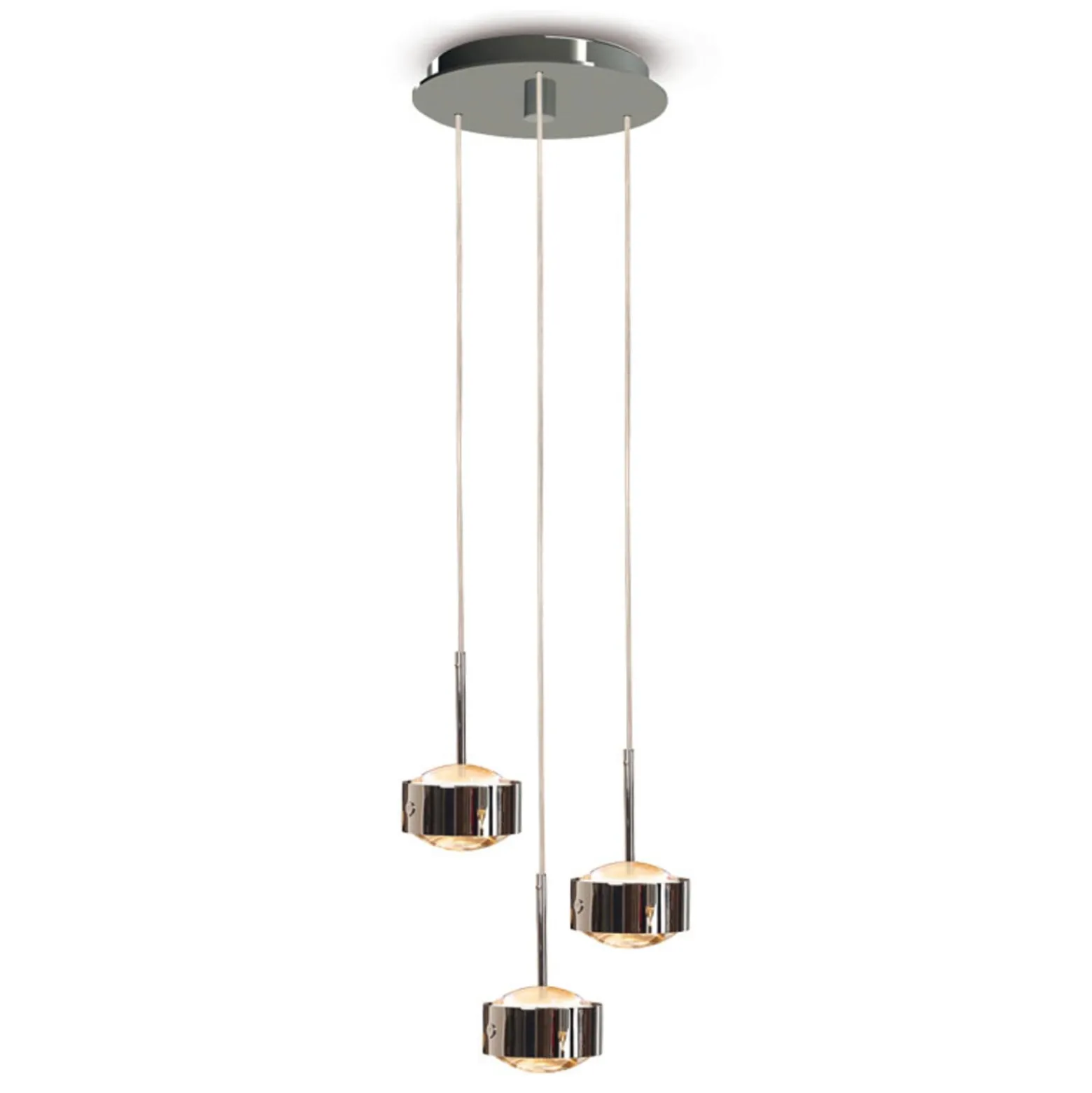 Puk Maxx Drop Trio riipusvalaisin, kromi, 3-valo G9