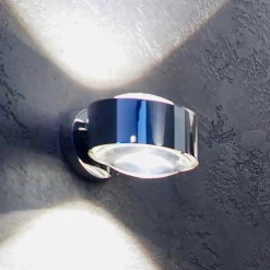 Puk Maxx Wall, LED, kirkkaat linssit, kromattu