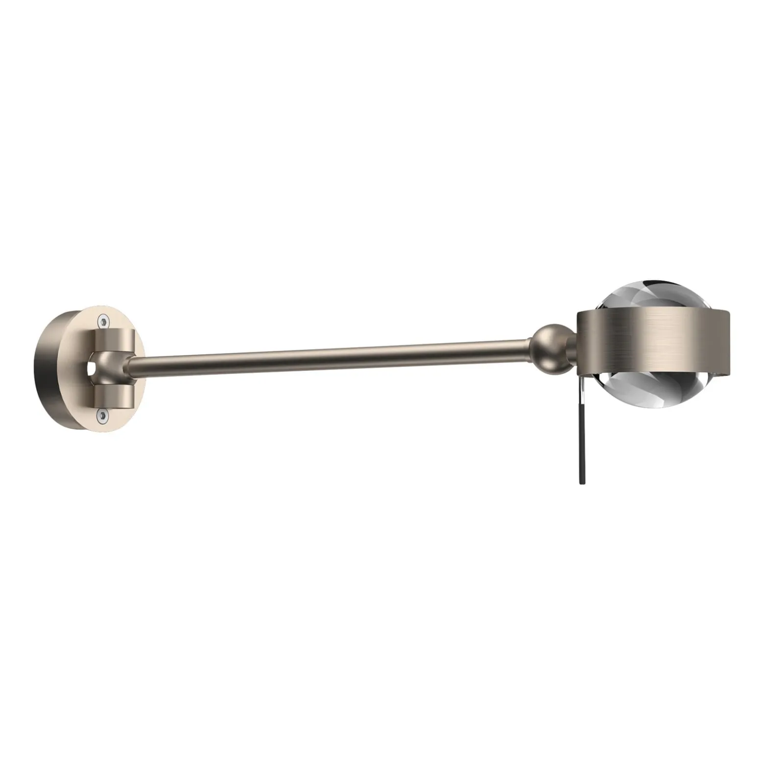 Puk Mini Hotel LED, 30cm, kirkkaat linssit, matta nikkeli