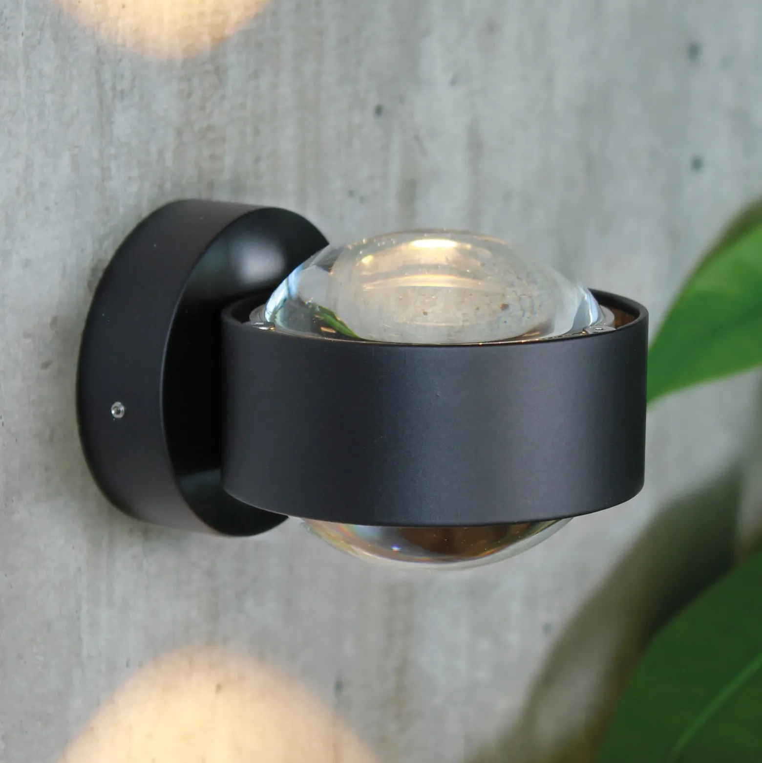 Puk Mini Wall LED 2x8W linssit kirkas, musta matta