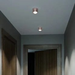 Puk! 80 One-LED-kattospotti mattalinssi, kupari