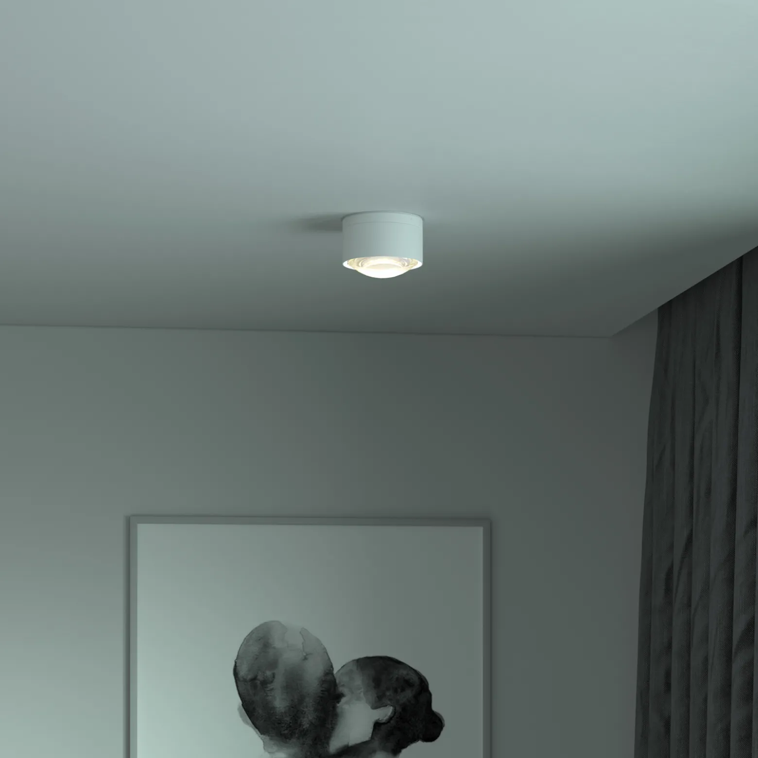 Puk! 120 One-LED-kattospotti mattalinssi valkoinen