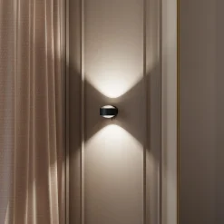 Puk! 120 Wall-LED-spotti, kirkas linssi/mattamusta