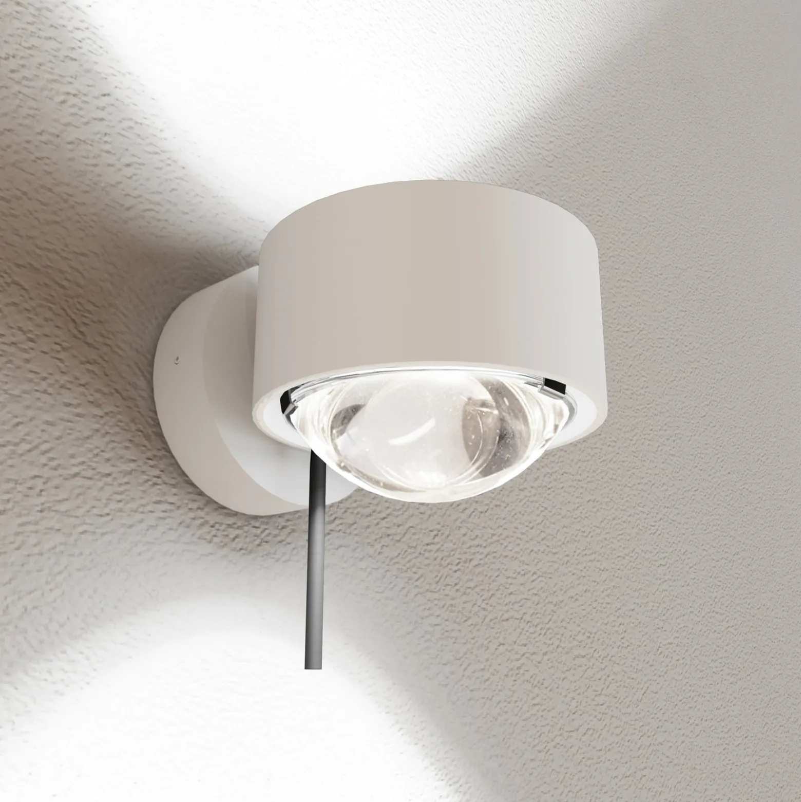 Puk! 80 Wall-LED-spotti, kirkas, mattavalkoinen