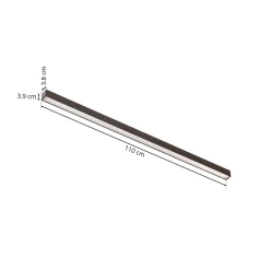 PURE LED-kattovalaisin Lines, 110 cm, antrasiitti, CCT, kaukosäädin