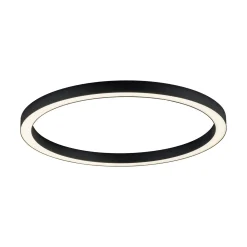 PURE LED-kattovalaisin Lines, Ø 70 cm, antrasiitti, CCT, kaukosäädin