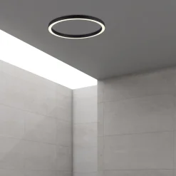 PURE LED-kattovalaisin Lines, Ø 70 cm, antrasiitti, CCT, kaukosäädin