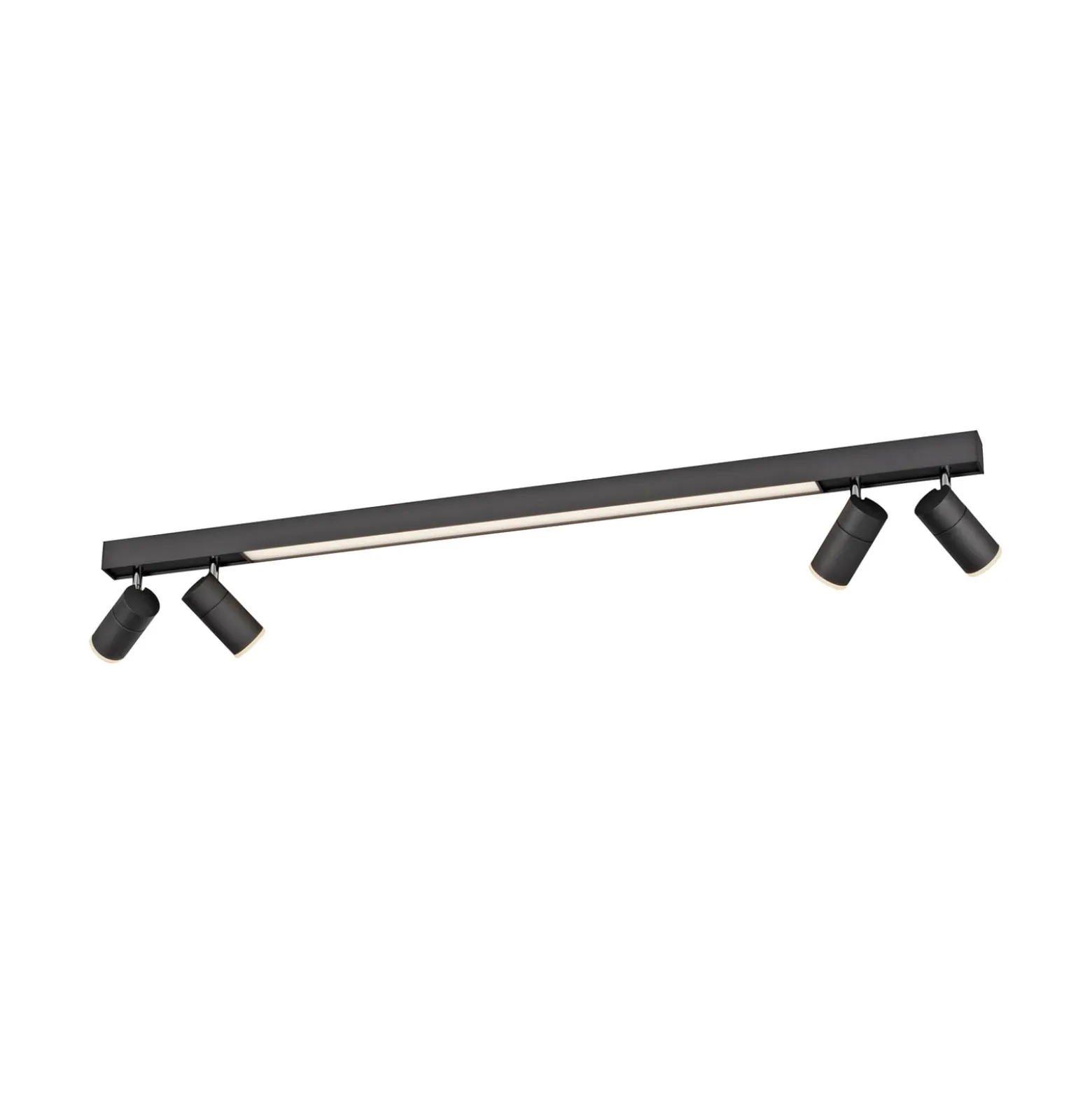 PURE LED-kattovalaisin Lines, 120 cm, antrasiitti, kaukosäädin