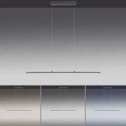 PURE LED-riippuvalaisin Lite, antrasiitti, 100 cm, CCT, himmennettävä