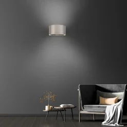 PURE LED-seinävalaisin Clipse, alumiini, alumiini, Ø 15 cm