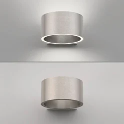 PURE LED-seinävalaisin Clipse, alumiini, alumiini, Ø 15 cm