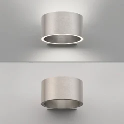 PURE LED-seinävalaisin Clipse, alumiini, alumiini, Ø 15 cm