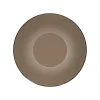 PURE LED-seinävalaisin Moon, pronssi, Ø 32 cm, lasi/alumiini