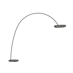 PURE Loop-Bow -LED-lattiavalo, musta, ulottuvuus 290 cm, CCT