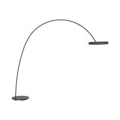 PURE Loop-Bow -LED-lattiavalo, musta, ulottuvuus 290 cm, CCT