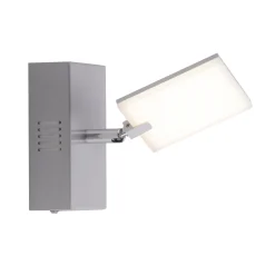 PURE Mira-LED-seinävalo, kaukosäädin, CCT alumiini