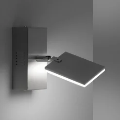 PURE Mira-LED-seinävalo, kaukosäädin, CCT alumiini