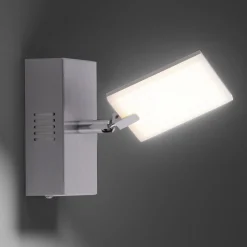PURE Mira-LED-seinävalo, kaukosäädin, CCT alumiini