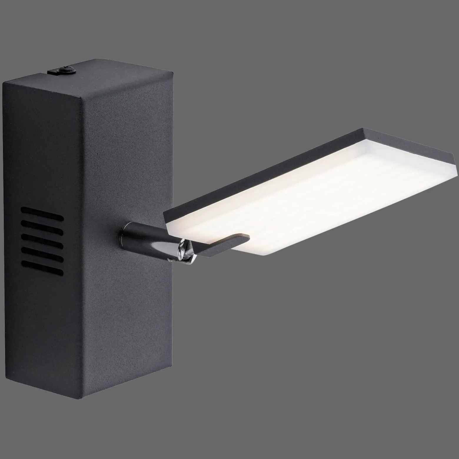 PURE Mira-LED-seinävalo, kaukosäädin, CCT, musta