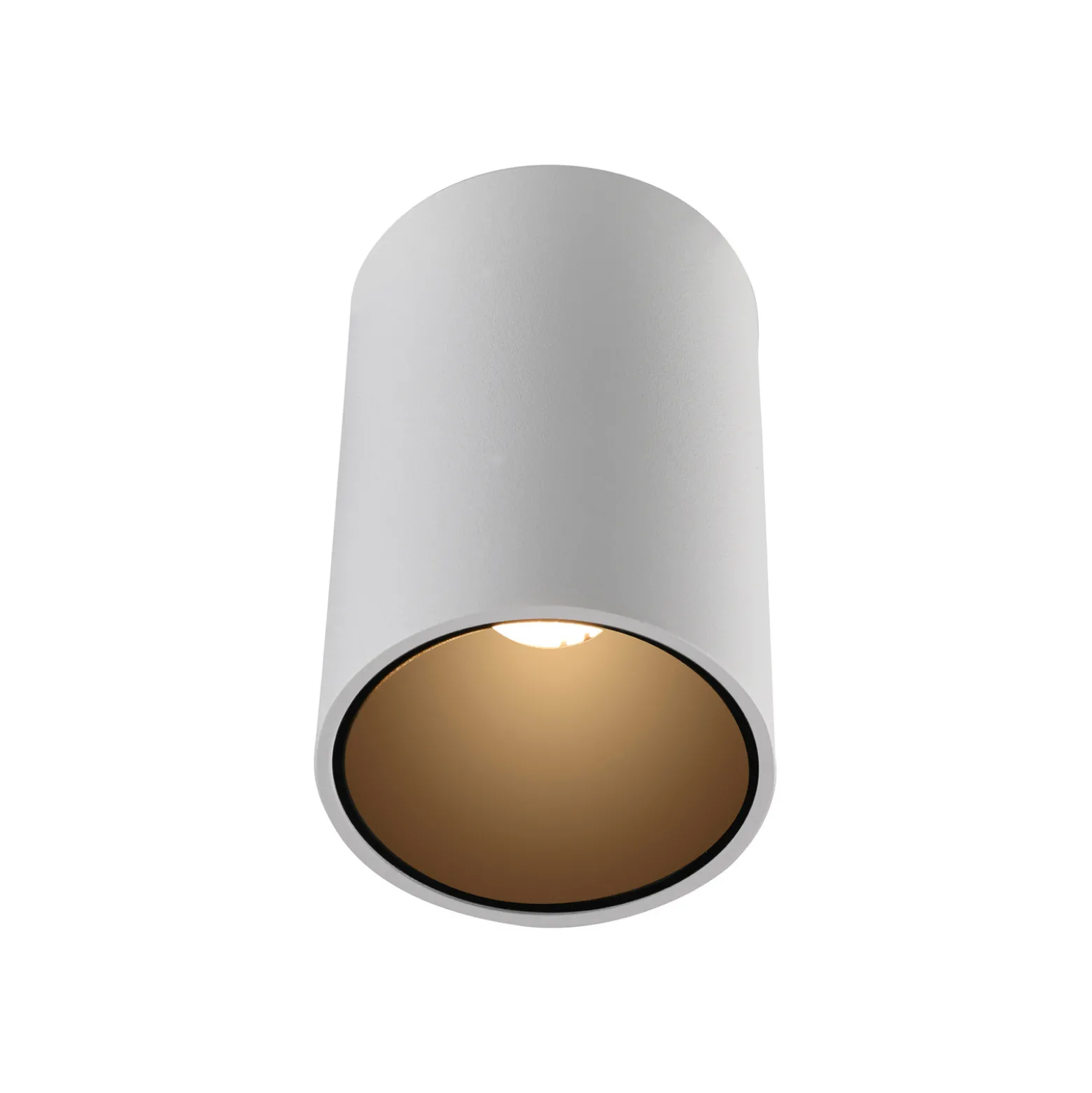 PURE Point -kylpyhuoneen LED-kattolamppu, valkoinen, halkaisija 6 cm, metallia,