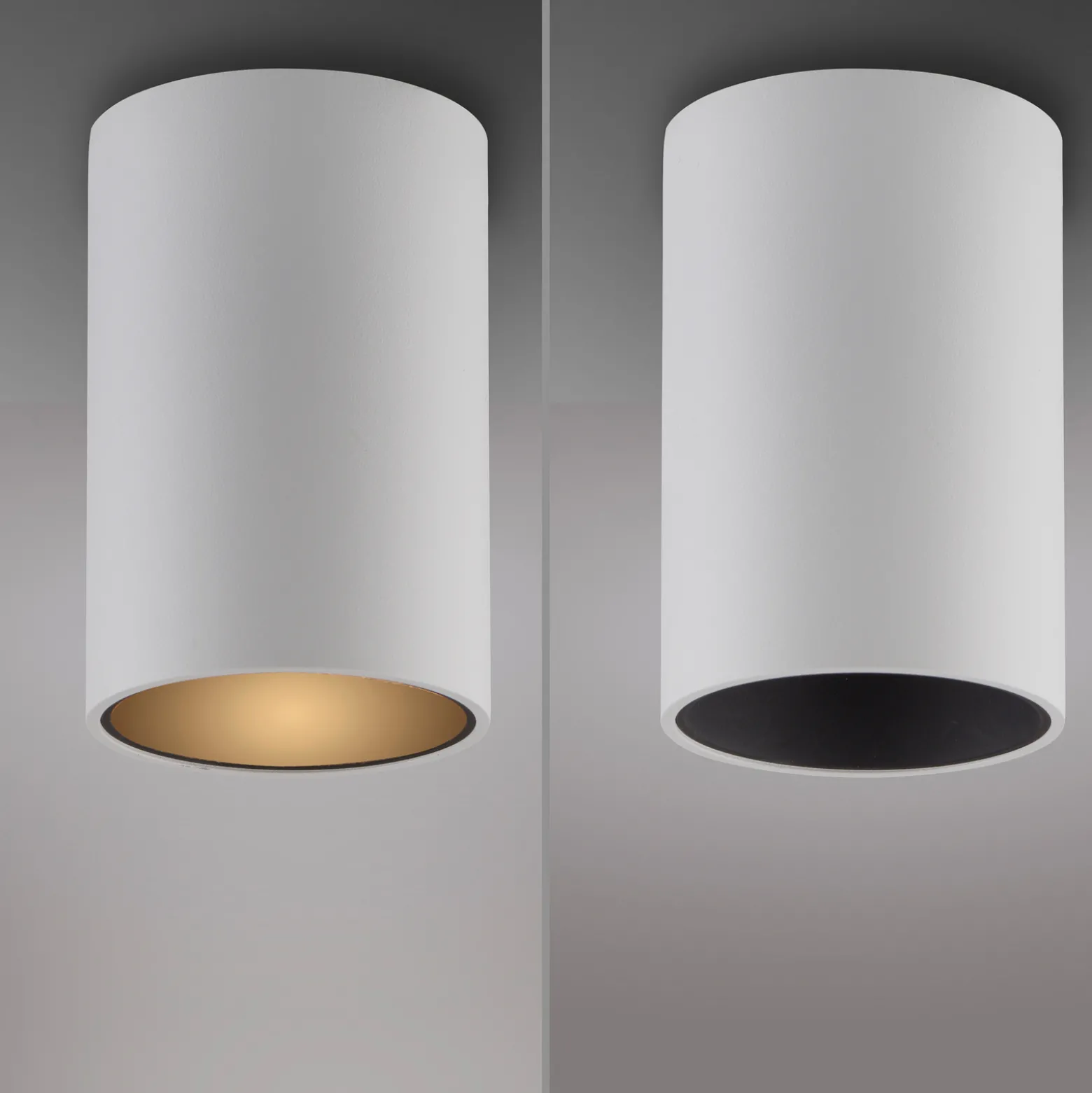 PURE Point -kylpyhuoneen LED-kattolamppu, valkoinen, halkaisija 6 cm, metallia,