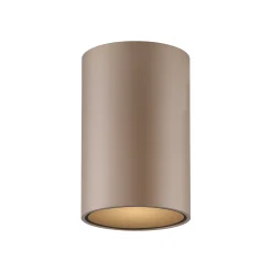 PURE Point -kylpyhuoneen LED-kattovalaisin, pronssinvärinen, halkaisija 6 cm,