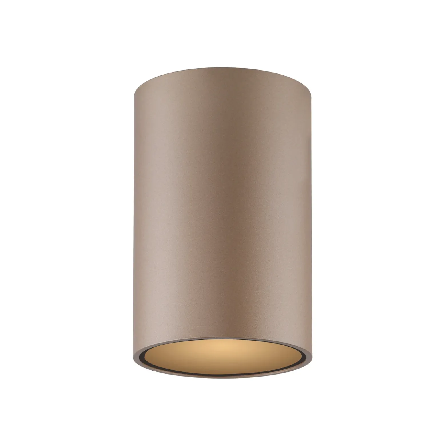 PURE Point -kylpyhuoneen LED-kattovalaisin, pronssinvärinen, halkaisija 6 cm,