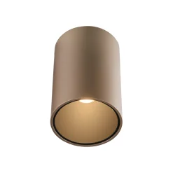 PURE Point -kylpyhuoneen LED-kattovalaisin, pronssinvärinen, halkaisija 6 cm,