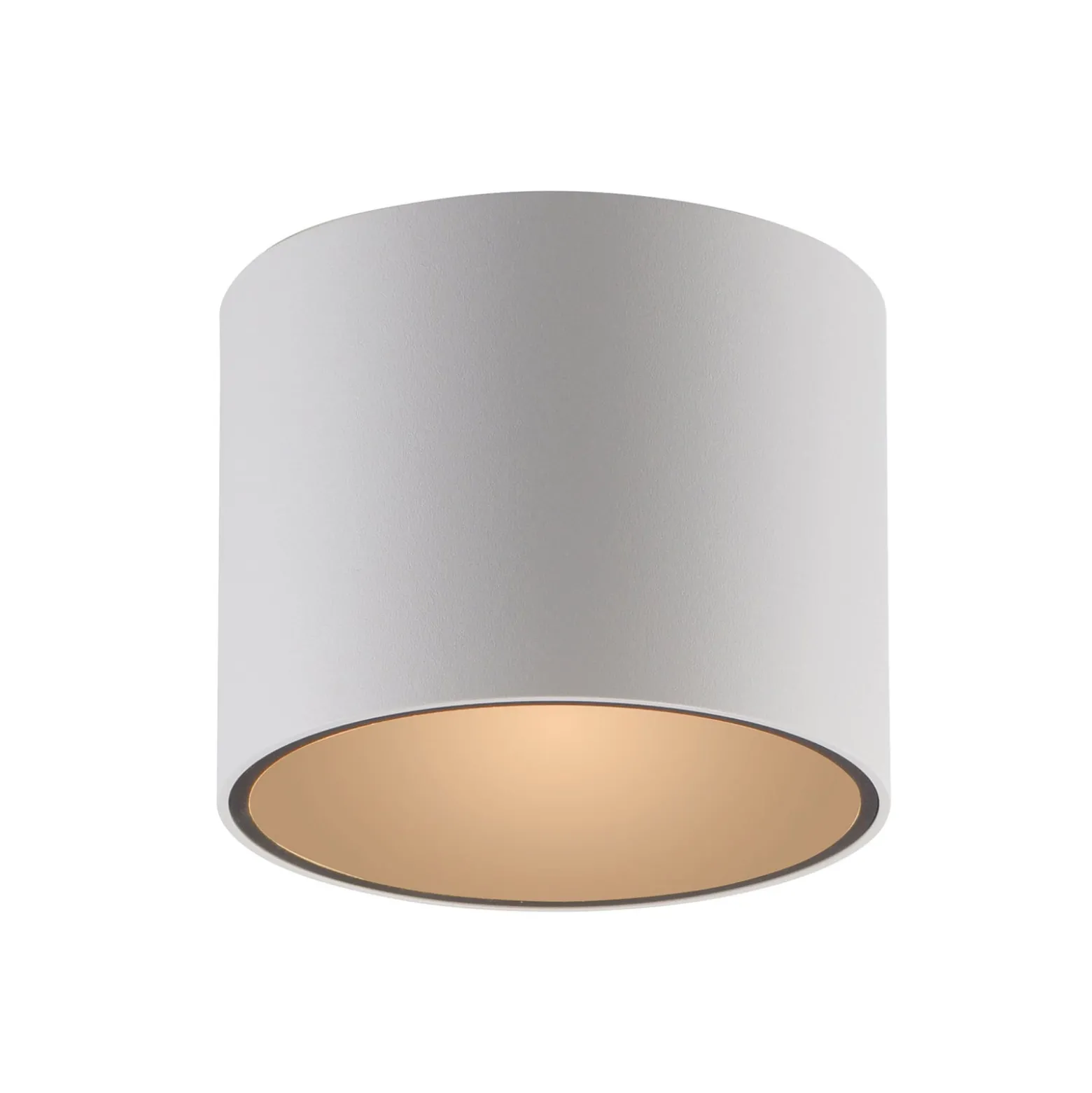 PURE Point -kylpyhuoneen LED-kattovalaisin, valkoinen, Ø 11 cm, metalli, IP44
