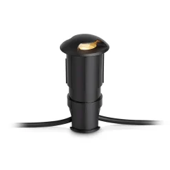 Puutarha 24 LED askel valo Portaiden valo musta 0.8W