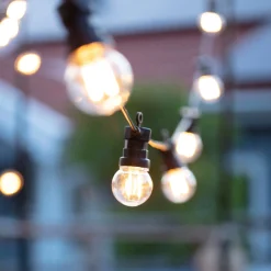Puutarha 24 LED-keijuvalot Pyöreä 10-valo G45