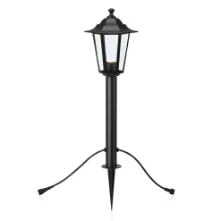 Puutarha 24 LED polku- ja polkuliitäntävalaisin, musta, 3W