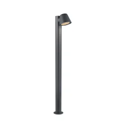 Pylväsvalaisin Beni, musta matta, korkeus 100 cm, metalli