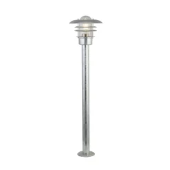 Pylväsvalaisin X Conrad, hopea, IP44, korkeus 51 cm, terästä