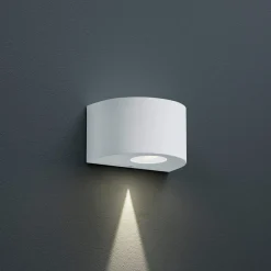 Pyöreä LED-ulkoseinälamppu Rosario, valkoinen