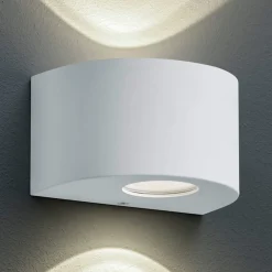 Pyöreä LED-ulkoseinälamppu Rosario, valkoinen