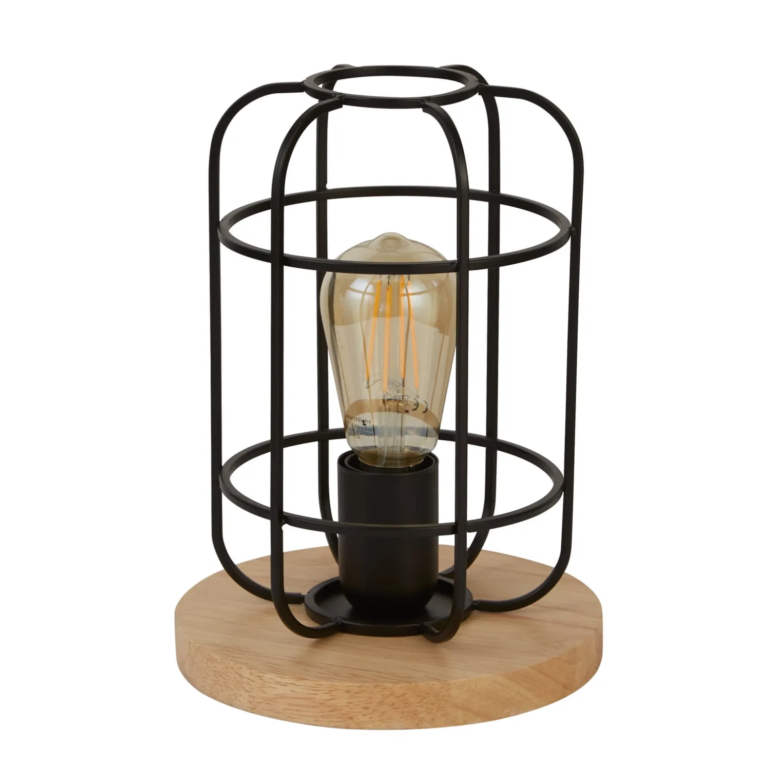Pöytälamppu Cage II häkkivarjolla