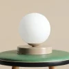 Pöytälamppu Joel, korkeus 17 cm, beige/valkoinen
