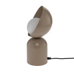 Pöytävalaisin Boto LN1, beige, teräs/lasi, korkeus 31 cm, G9