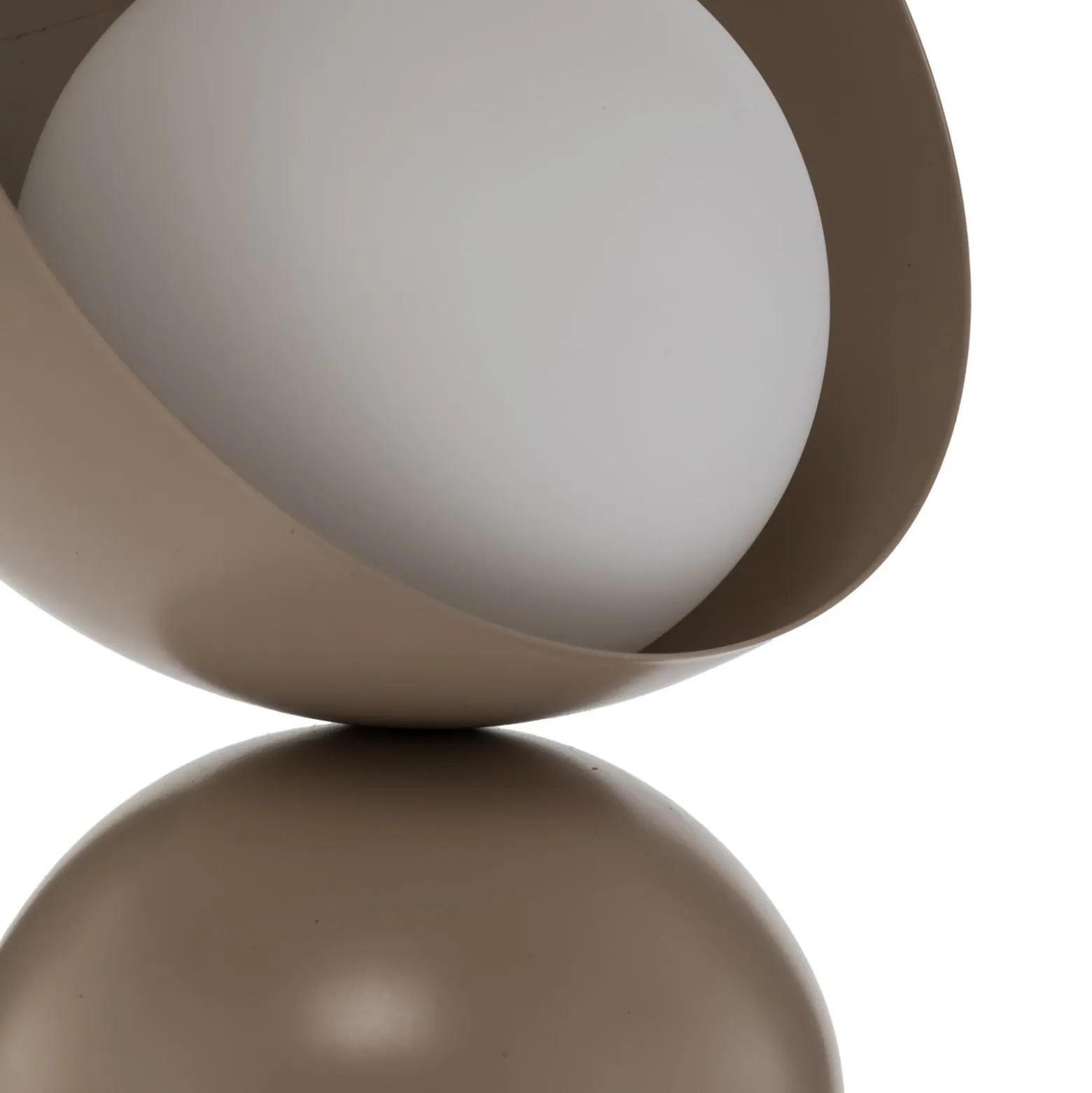 Pöytävalaisin Boto LN1, beige, teräs/lasi, korkeus 31 cm, G9