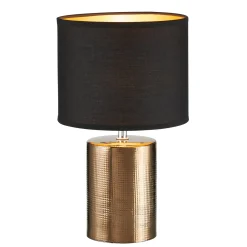 Pöytävalaisin Bronz, sylinterimäinen, musta/pronssi