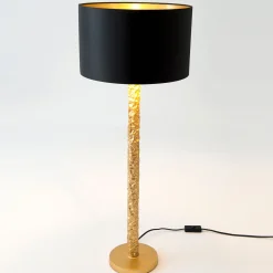 Pöytävalaisin Cancelliere Rotonda musta/kulta 79 cm