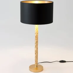 Pöytävalaisin Cancelliere Rotonda musta/kulta 57 cm