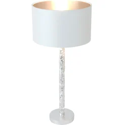 Pöytävalaisin Cancelliere Rotonda valkoinen/hopea 57 cm