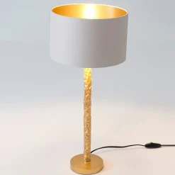 Pöytävalaisin Cancelliere Rotonda valkoinen/kulta 57 cm