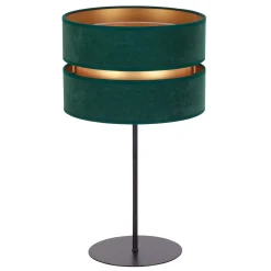 Pöytävalaisin Duo, vihreä/kultainen, korkeus 50 cm