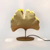 Pöytävalaisin Ginkgo, kulta, 36x34 cm