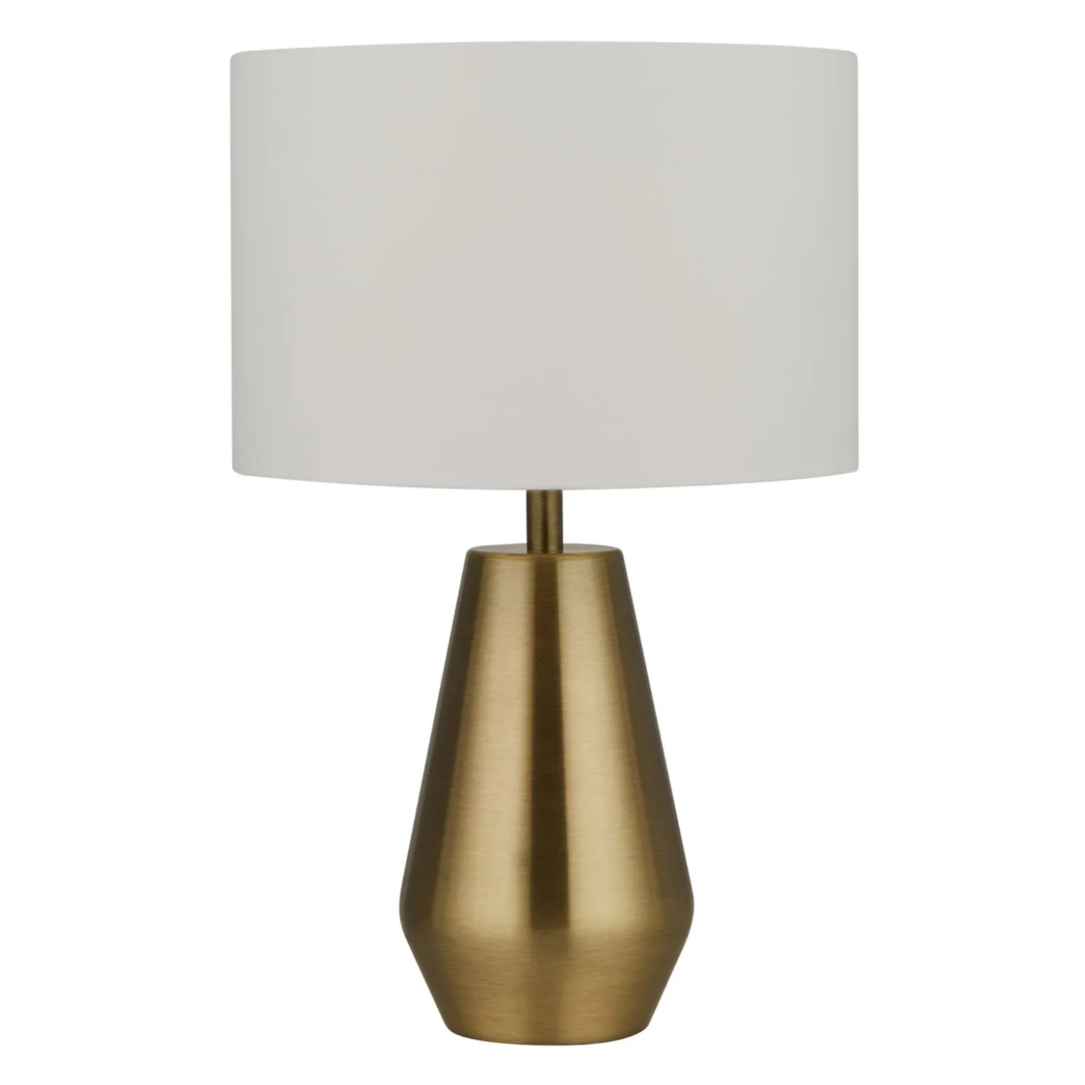 Pöytävalaisin Laynie, messinki/beige, metalli/tekstiili, 24 cm, E14