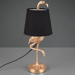 Pöytävalaisin Lola, flamingo, musta/kulta